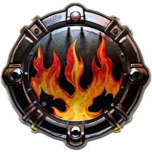 Anime Fire Shield Png 48 PNG image