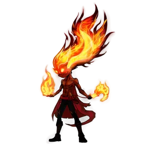 Anime Fire Spirit Png 06252024 PNG image