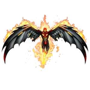 Anime Fire Wings PNG Bgb86 PNG