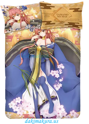 Anime Fox Girl Tamamono Mae Body Pillow PNG