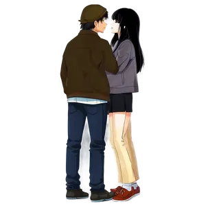 Anime Friendship Moments PNG 56