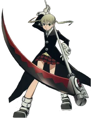 Anime Girl With Scythe PNG