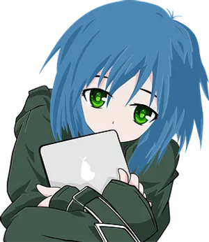 Anime Girlwith Laptop