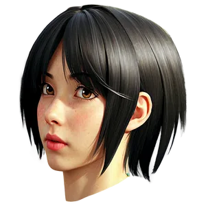 Anime Head C PNG image