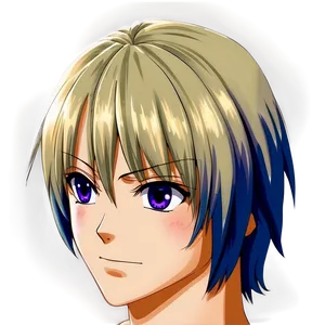 Anime Head D PNG image