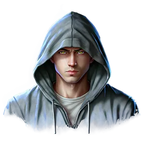 Anime Head In Hoodie Png 42 PNG image