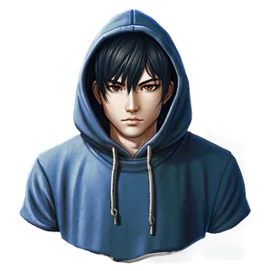 Anime Head In Hoodie Png 70 PNG image