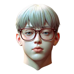 Anime Head With Glasses Png 06272024 PNG image