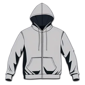 Anime Hoodie Template PNG Sdd
