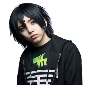 Anime Inspired Emo Hair Png Ful PNG image