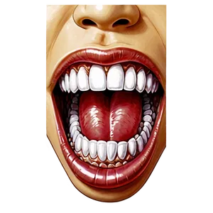 Anime Mouth With Fangs Png Jlx4 PNG image