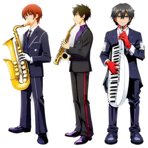 Anime Music Band PNG 05032024