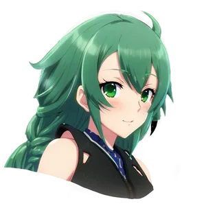 Anime Png Download: Green Haired Character Sss35 PNG image