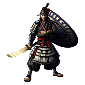 Anime Samurai Warrior PNG Dsw