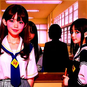 Anime School Life PNG Fuj