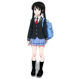 Anime School Uniform Png 05032024 PNG image