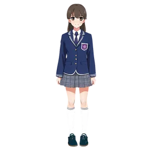 Anime School Uniform PNG Qqn