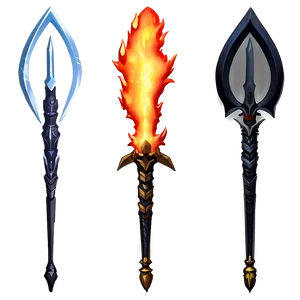 Anime Searing Fire Blade Png 06252024 PNG image