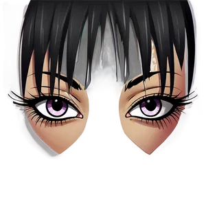 Anime Style Lashes Png 34 PNG image