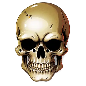 Anime Style Skull Face PNG 21