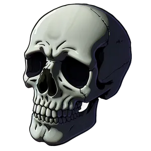 Anime Style Skull Face PNG Yxl PNG