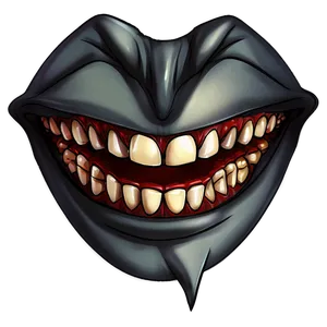 Anime Vampire Mouth PNG 06202024