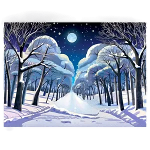Anime Winter Scenes PNG 16