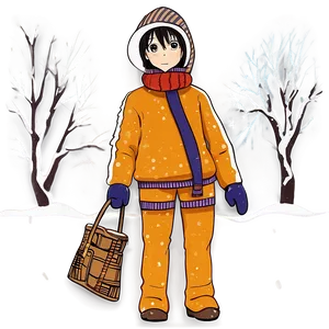 Anime Winter Scenes PNG 9