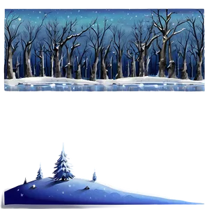 Anime Winter Scenes PNG Qxg22