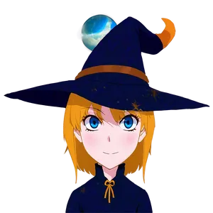 Anime Witch Face PNG 06122024