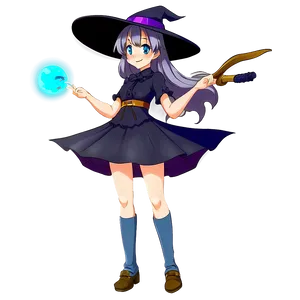 Anime Witch Girl PNG Byj40