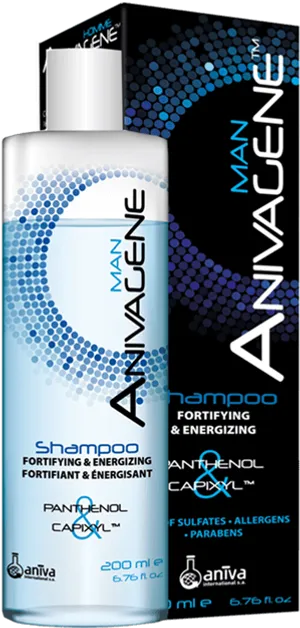 Anivagene Man Shampoo Bottle PNG image