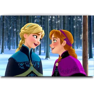 Anna And Kristoff Frozen Moment PNG 06272024