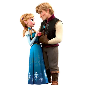 Anna And Kristoff Frozen Moment PNG Bjs37