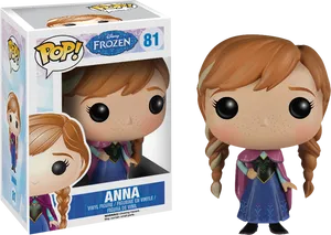 Anna Frozen Funko Pop Figure PNG image