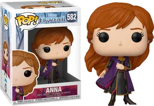 Anna Frozen I I Funko Pop Figure PNG image