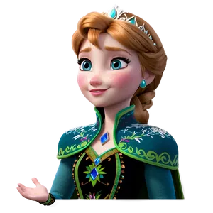 Anna's Coronation Frozen 2 PNG 21