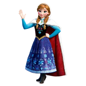 Anna's Winter Costume Frozen Png 06132024 PNG image