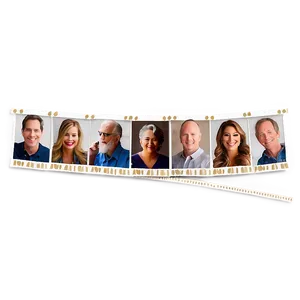 Anniversary Celebration Photo Strip Png Ets PNG image