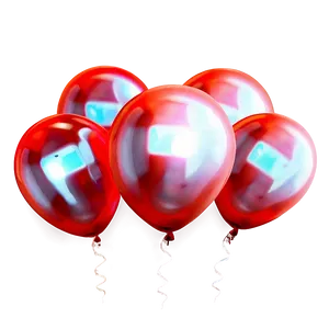 Anniversary Red Balloons Png 06132024 PNG image