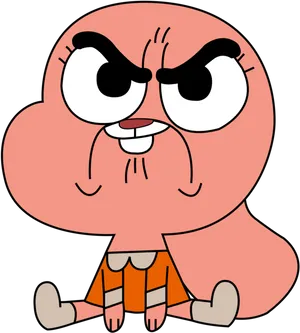 Annoyed Gumball Watterson Cartoon Network PNG image