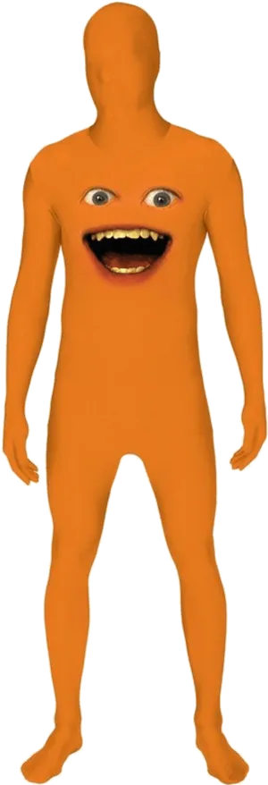Annoyed Orange Character PNG image