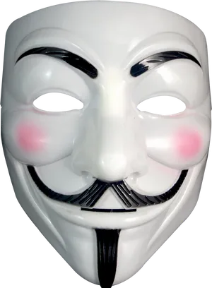 Anonymous Mask Iconic Design PNG image