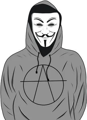 Anonymous Maskand Hoodie PNG image