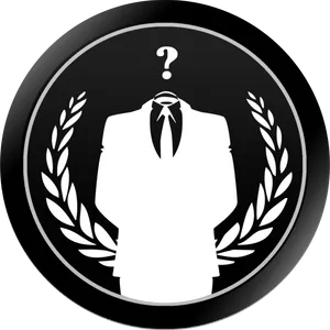 Anonymous Question Mark Emblem PNG image