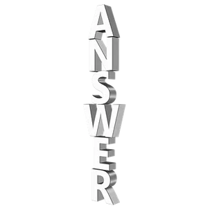 Answer Reflection Illusion PNG image