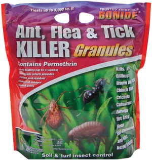 Ant Flea Tick Killer Product Packaging PNG image