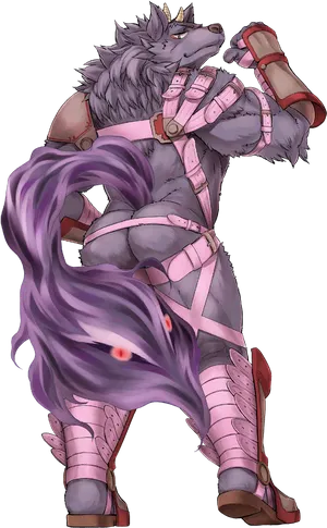 Anthropomorphic Wolf Warrior