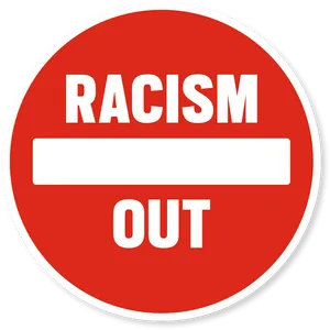 Anti Racism Sign Graphic PNG image