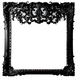 Antique Black Frame Png 05252024 PNG image